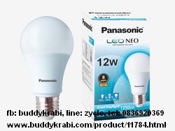 หลอด LED ทรงกลม E27 Panasonic 12W, สว่าง 1250 lm  Neo LDAHV12DH6T  สีCoolDaylight